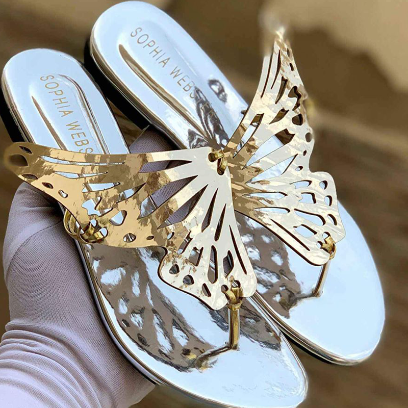 Beautiful Butterfly Flat Slippers