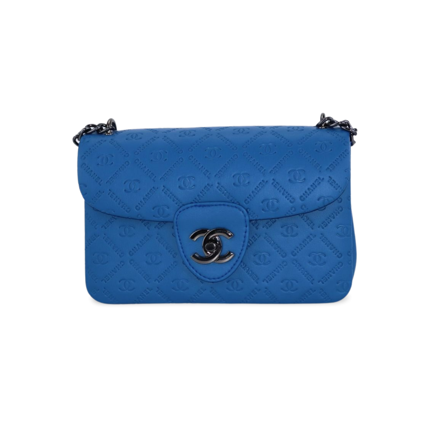 Luxurious Shoulder Bag with Black Chain