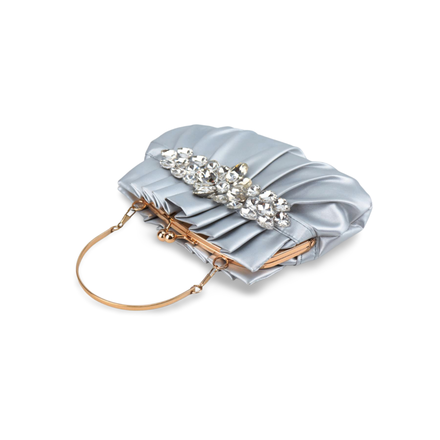 Luxury Clutch Bag Ladies Top Handle Diamond Decor Bags Purse