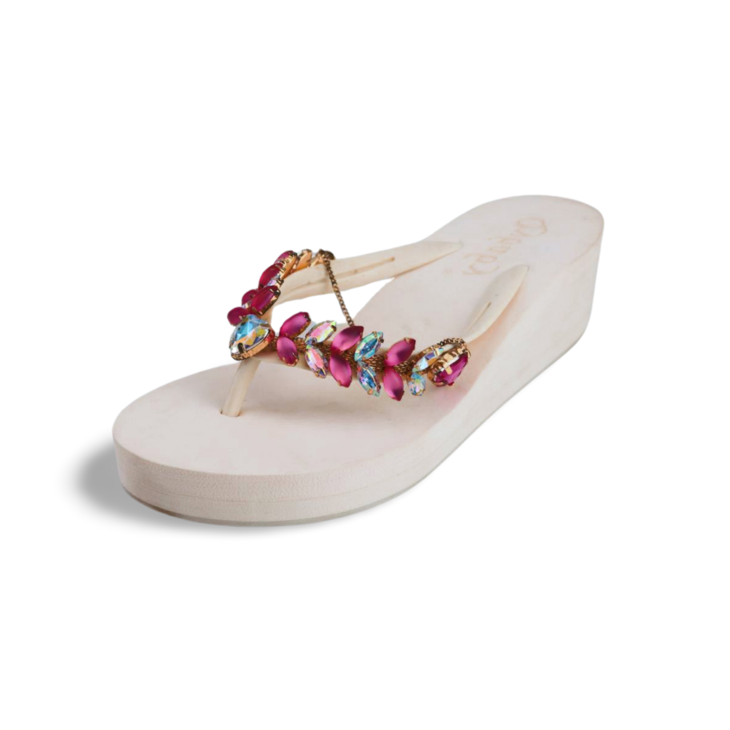 Women Rhinestone Wedges Flip Flop Summer Casual Sandals