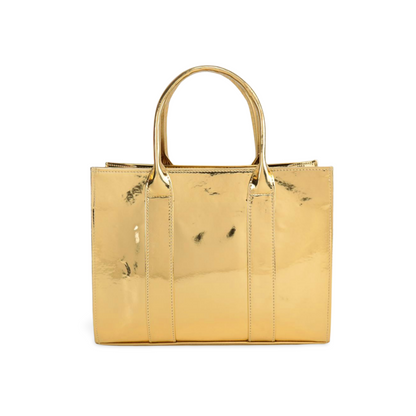 Luxurious and Eye-Catching Shiny Gold Tote Bag For Women
