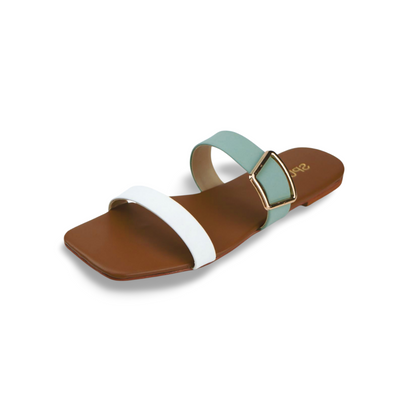 Stylish Casual Double Strap Flat Sandal For Women