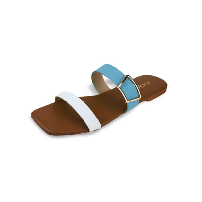 Stylish Casual Double Strap Flat Sandal For Women