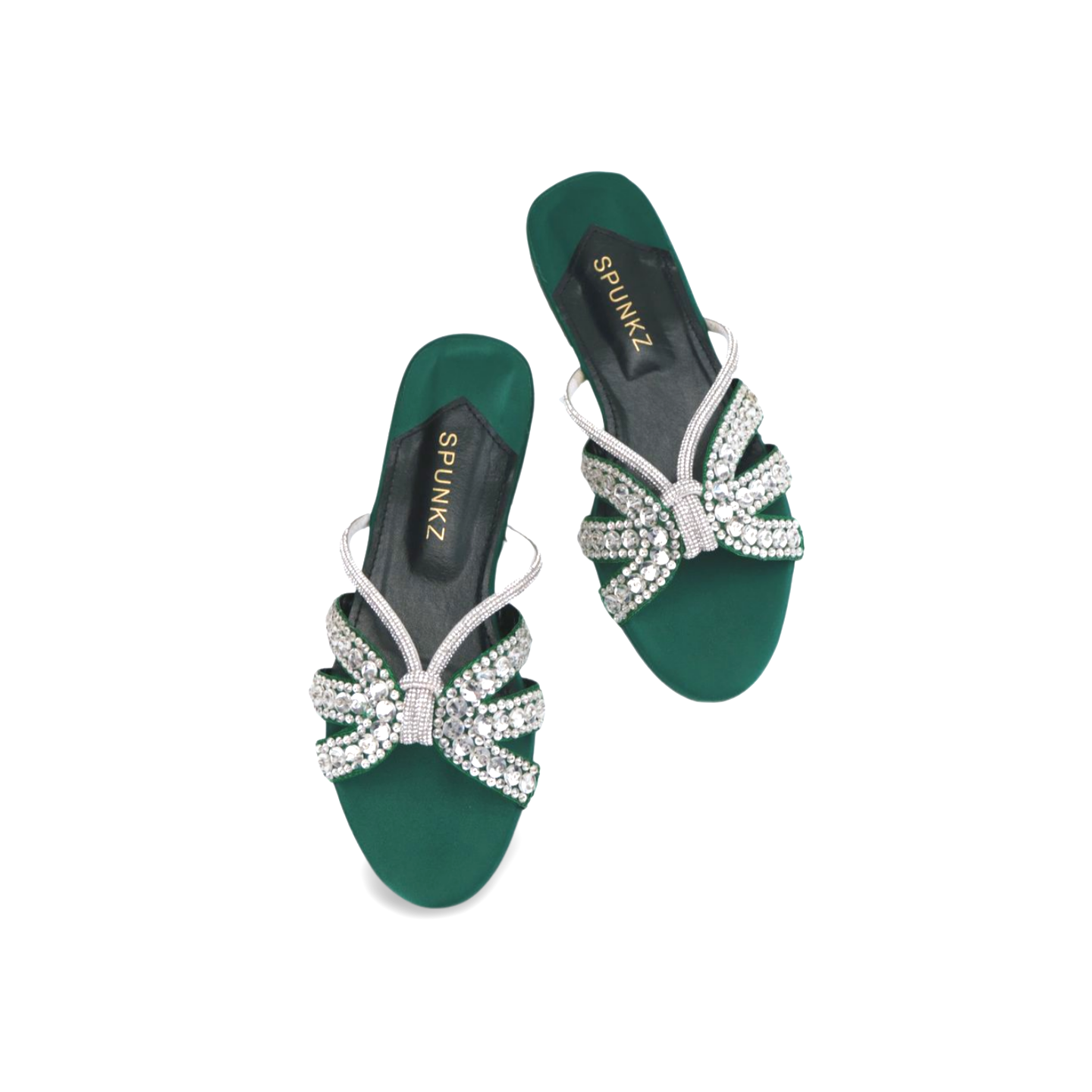 Rhinestone Strap Flat Sandals - Stylish and Comfortable for Any Occasion
