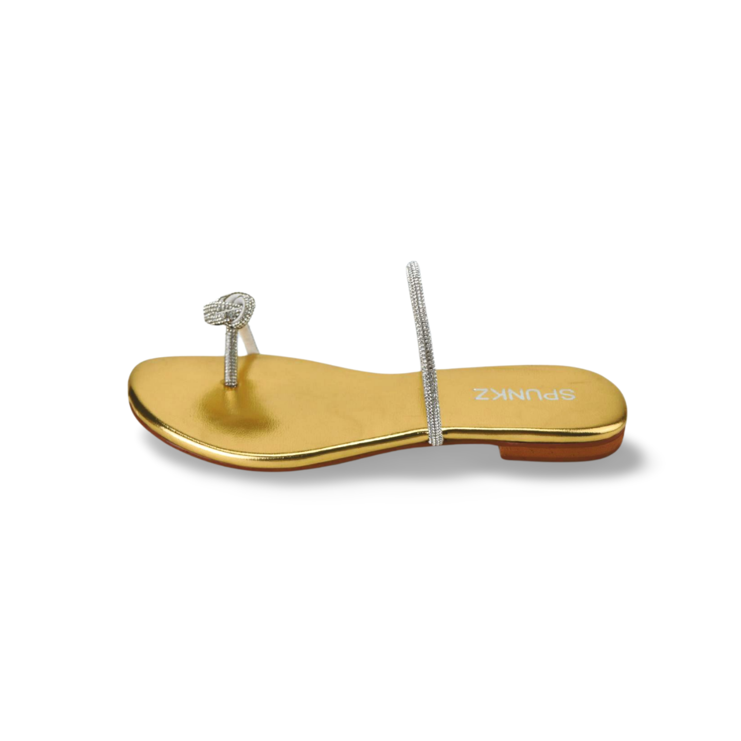 Women's Rhinestone Toe-Ring Flat Sandals