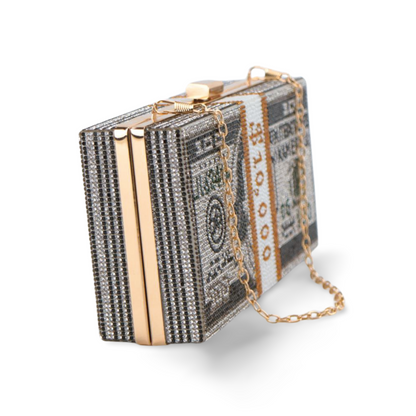 Sparkling Dollar Cash Clutch Bag | Unique Party Purse
