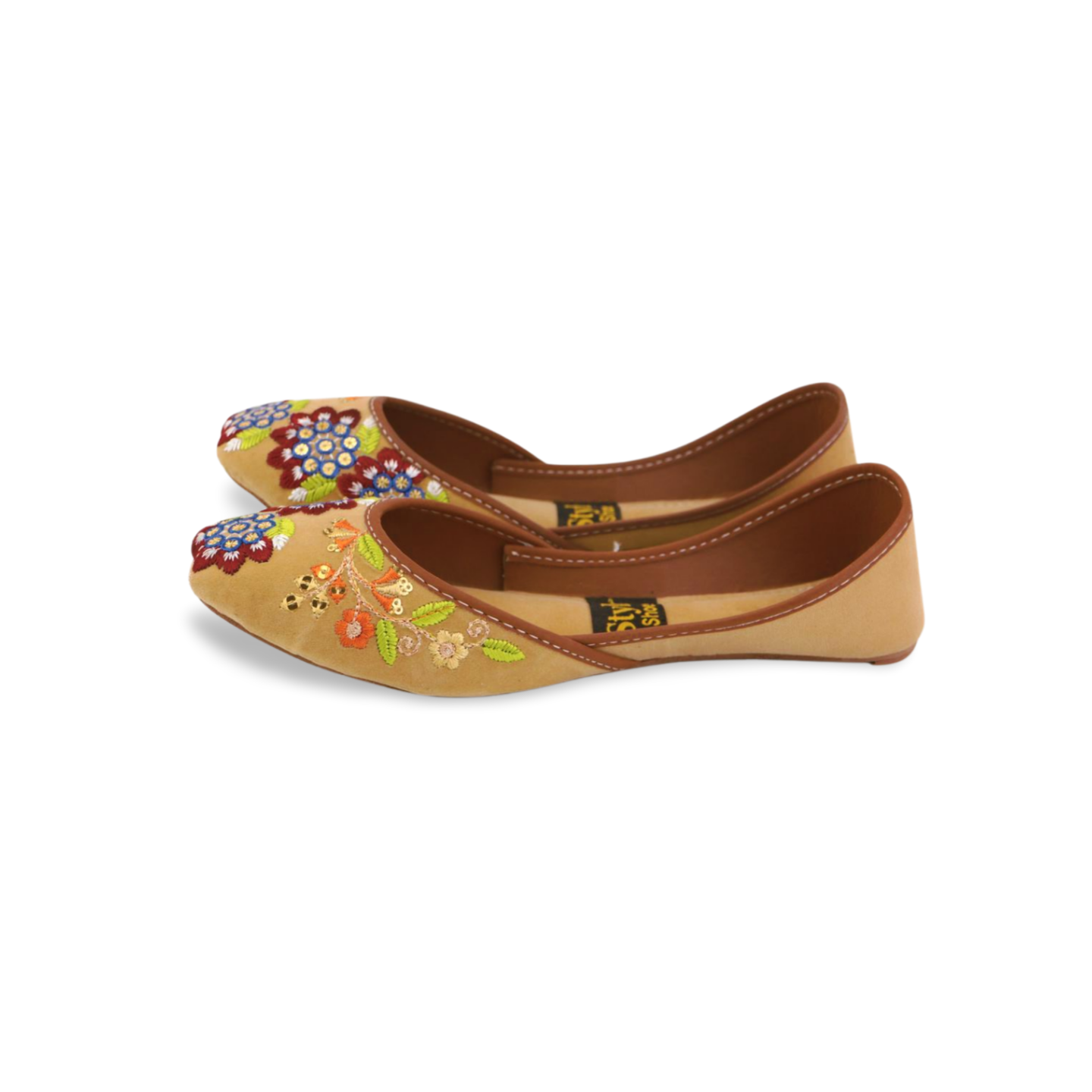 Women's Floral Embroidered Khussa Shoes  - Stylish and Comfortable for Any Occasion