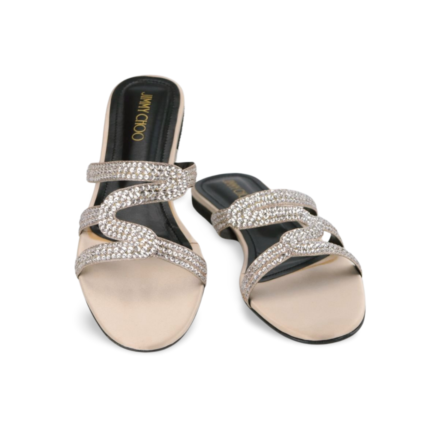 Women's Dress Sandals with Crystal Embellishments