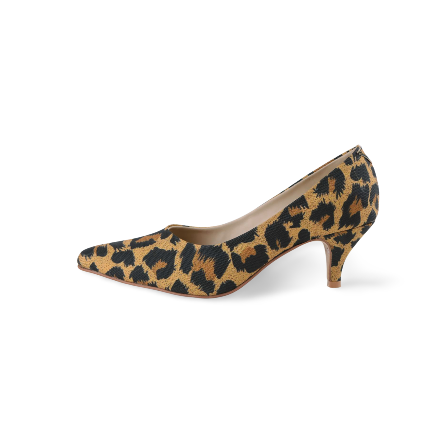 Stylish Leopard Print Kitten Heels