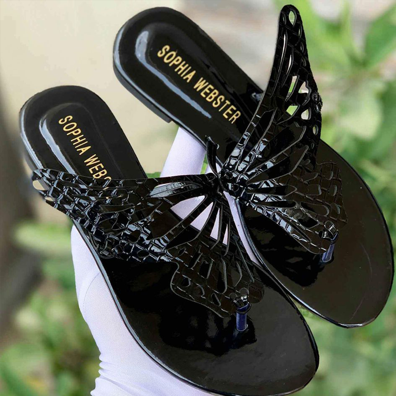 Beautiful Butterfly Flat Slippers