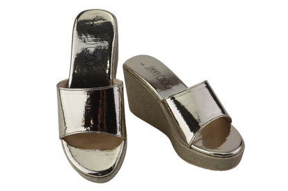 Shiny Wedge Sandals for Women - Stylish and Comfortable Shoes for Any Occasion