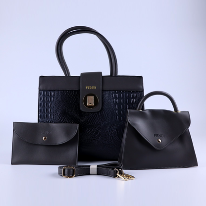 Handbags Clutch Purse Wallet 3 Pcs Set Formal Edition