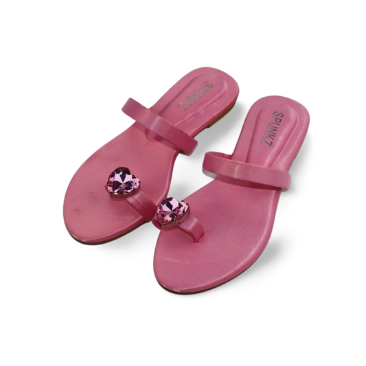 Sparkly Rhinestone Thong Sandals for Women