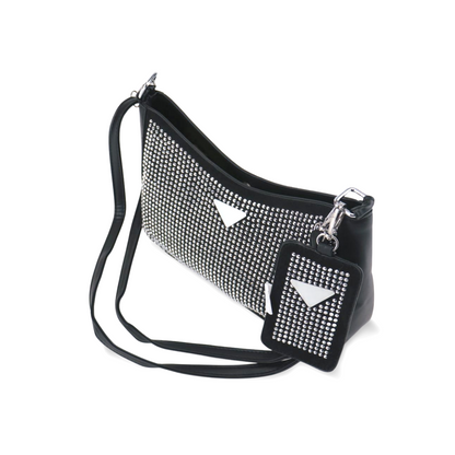 Stylish and Functional Rhinestone Crossbody Purse With Card Holder For Women