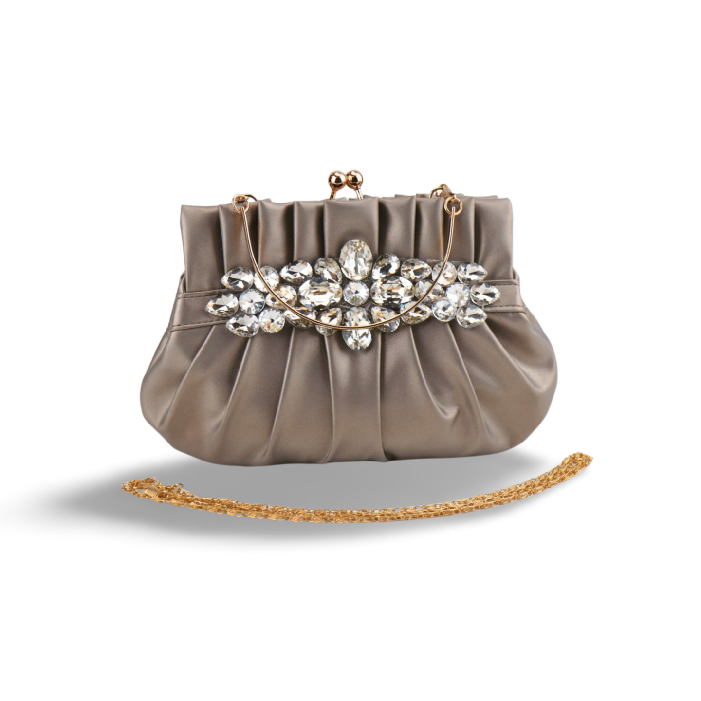 Luxury Clutch Bag Ladies Top Handle Diamond Decor Bags Purse