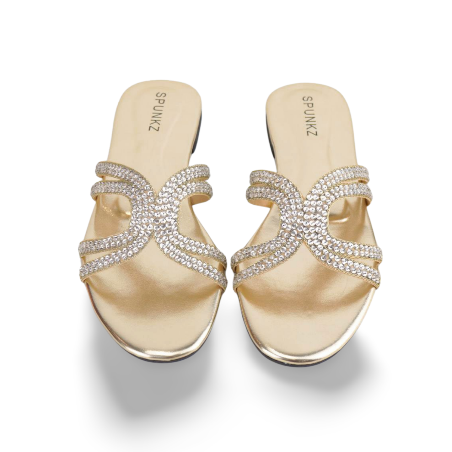 Sparkle discount flat sandals