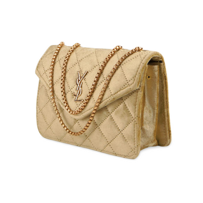 Quilted Velvet Crossbody Bag for Any Occasion