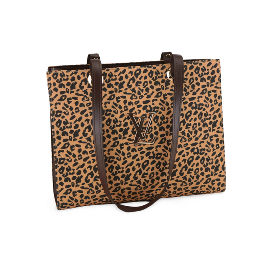 Stylish Canvas Print Leopard Tote Bag: Luxury Style for Everyday