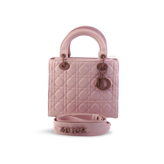 Medium Lady Dior Bag Pink Cannage