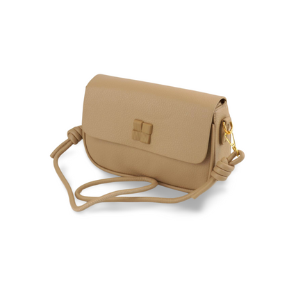 Stylish Crossbody Bag with Adjustable Strap and Gold Hardware