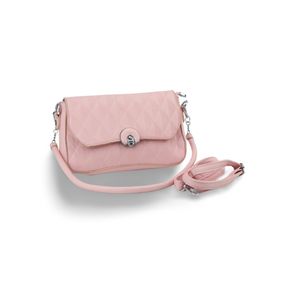 Stylish Quilted Crossbody Bag with Chain and Strap Detail