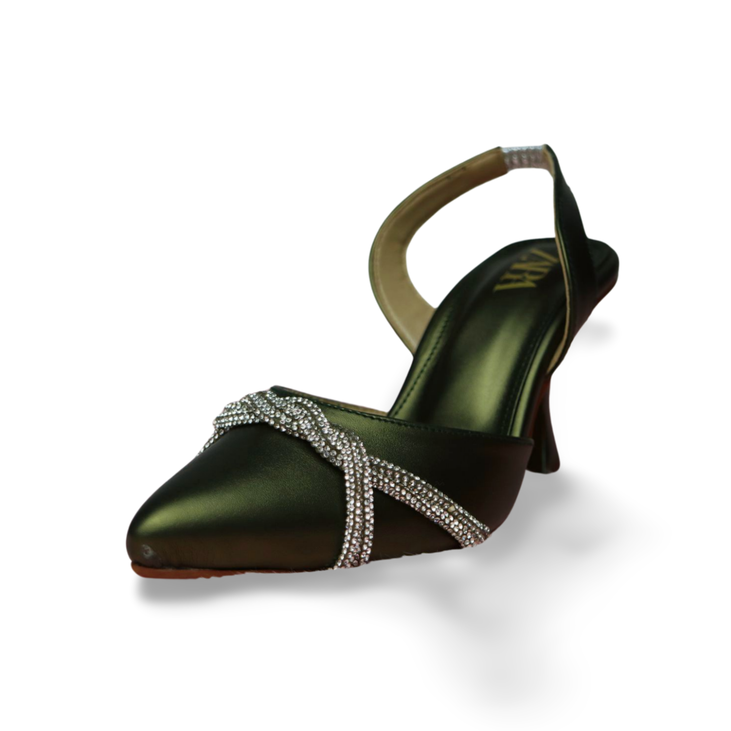 Stylish Rhinestone Slingback Heels For Women
