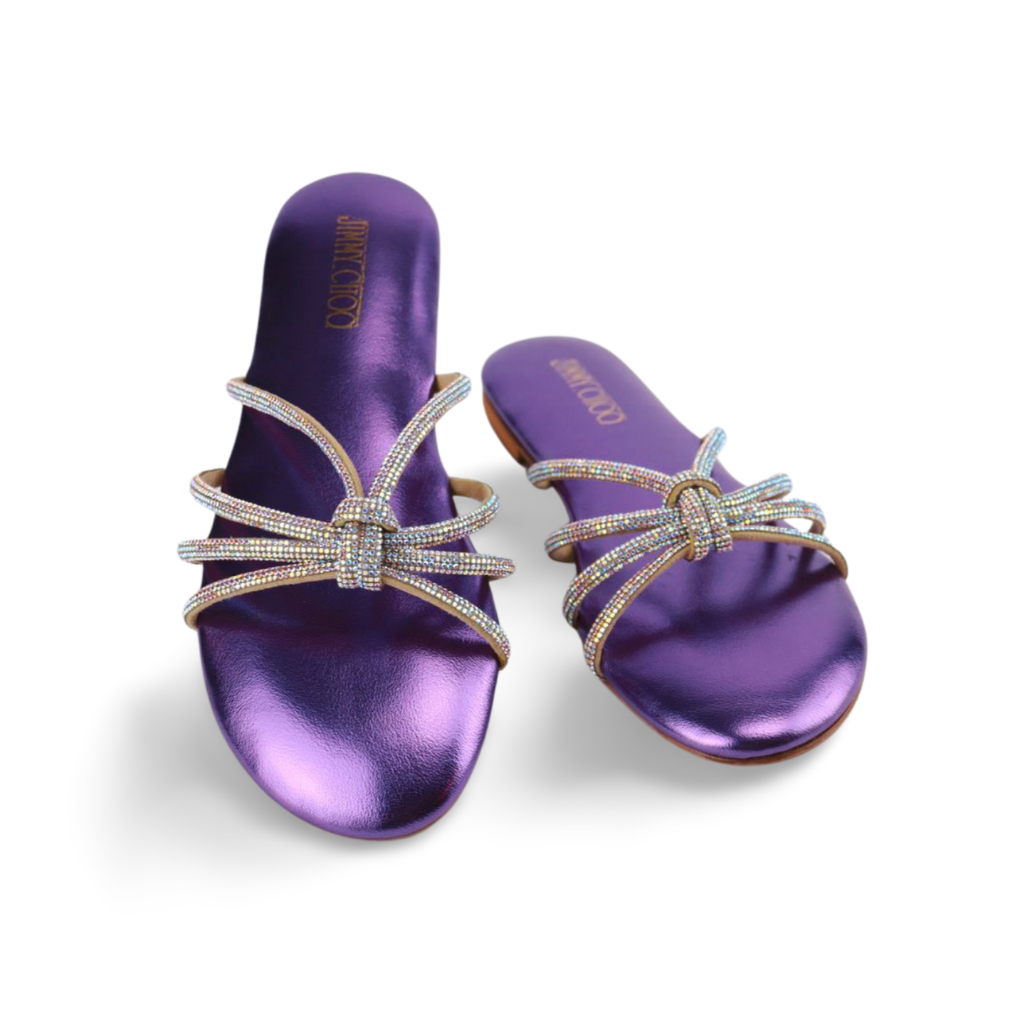 Women's Sandals with Rhinestones and Bows