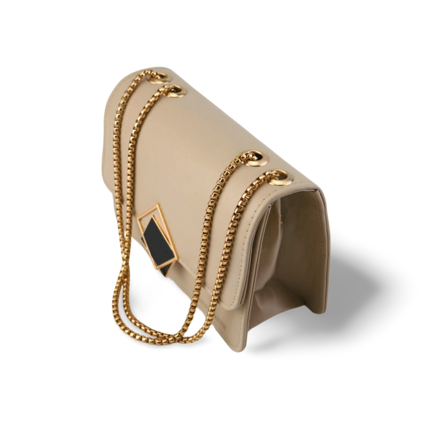 Latest fashion Crossbody Bag with Gold Chain and Square Buckle