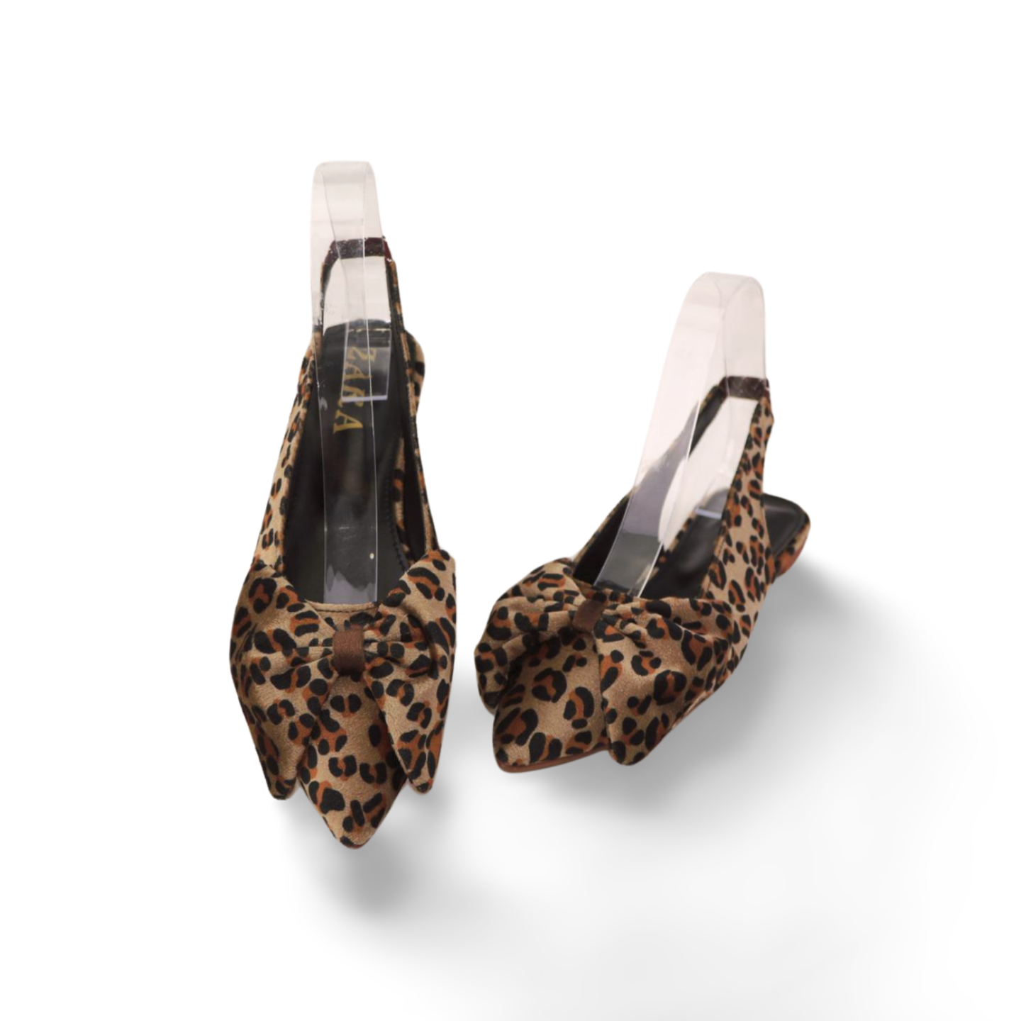 Trendy Leopard Print Sling Back Flats Mules - Comfortable and Stylish