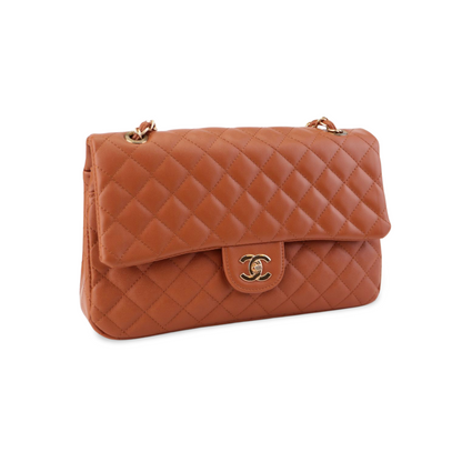 Classic Quilted Tote Bag with Gold Chain - Timeless Luxury