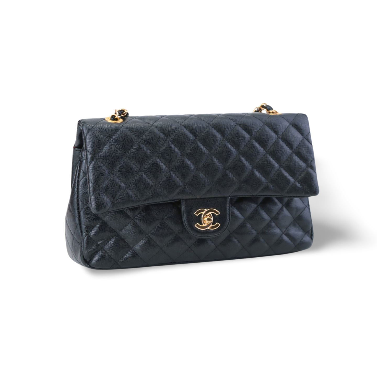 Classic Quilted Tote Bag with Gold Chain - Timeless Luxury