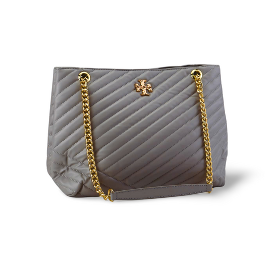 Tory Burch Quilted Tote Bag with Gold Chain