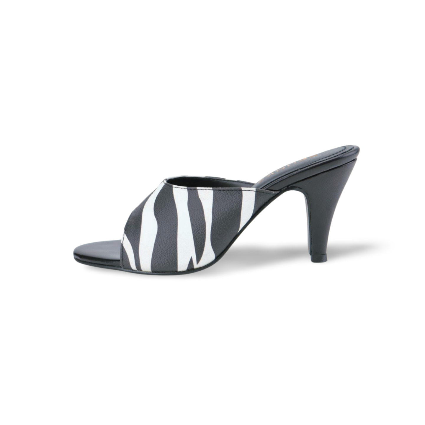 Stylish Zebra Print Heel Sandals