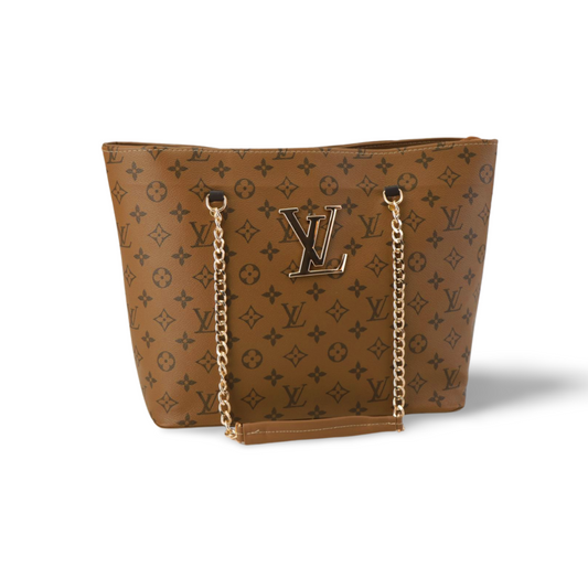 Louis Vuitton Tote Bag with Gold Chain | Designer Tote Bags for Women
