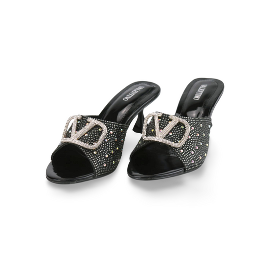 Elegant Women's Heels with Rhinestone Accents