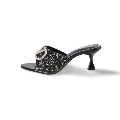 Elegant Women's Heels with Rhinestone Accents