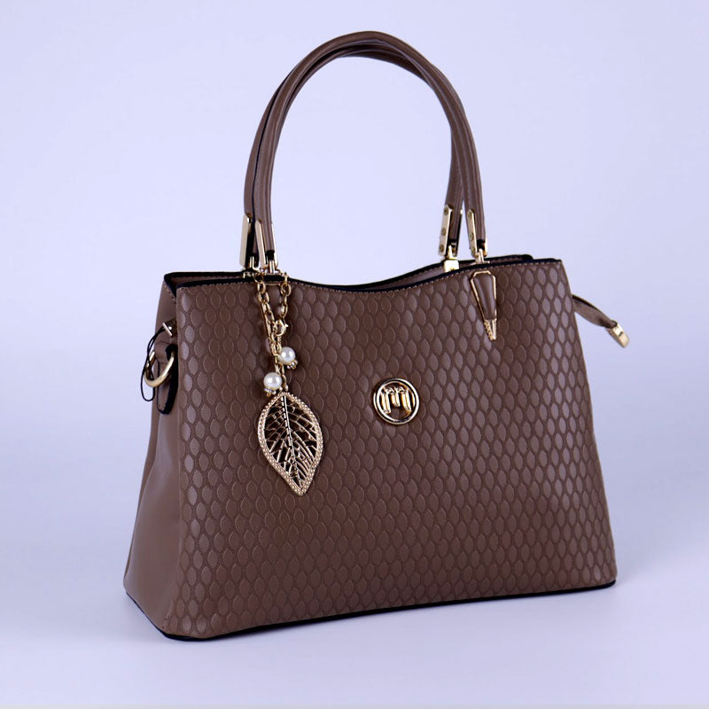 Ladies PU Leather Top Handle Shoulder Bag Online in Pakistan Stylon