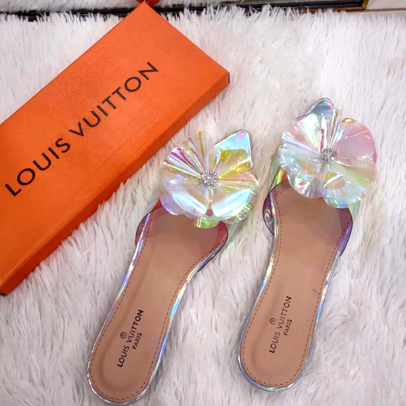 Louis Vuitton Transparent Shoes Holographic Low Heel in Pakistan – Stylon