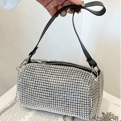Rhinestone Bags For Women Handbags Chain Square Bag
