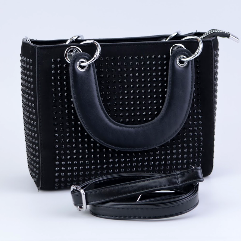 Rhinestone Chain Evening Handbag for Women Shoulder Tote Clutch Purse Crossbody Bag
