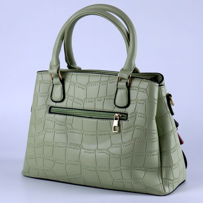 Multi Pocket Ladies Large Leather Handbag