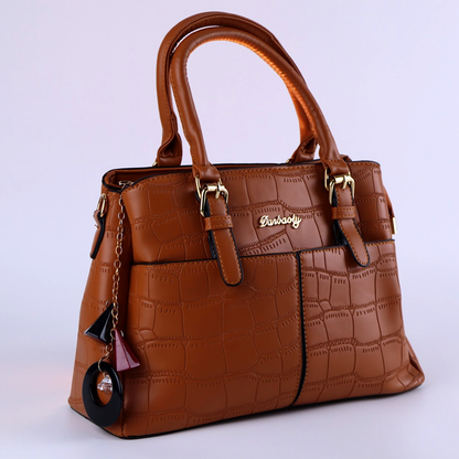 Multi Pocket Ladies Large Leather Handbag