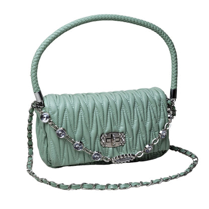 Women’s Soft Leather Rhinestone Handbags