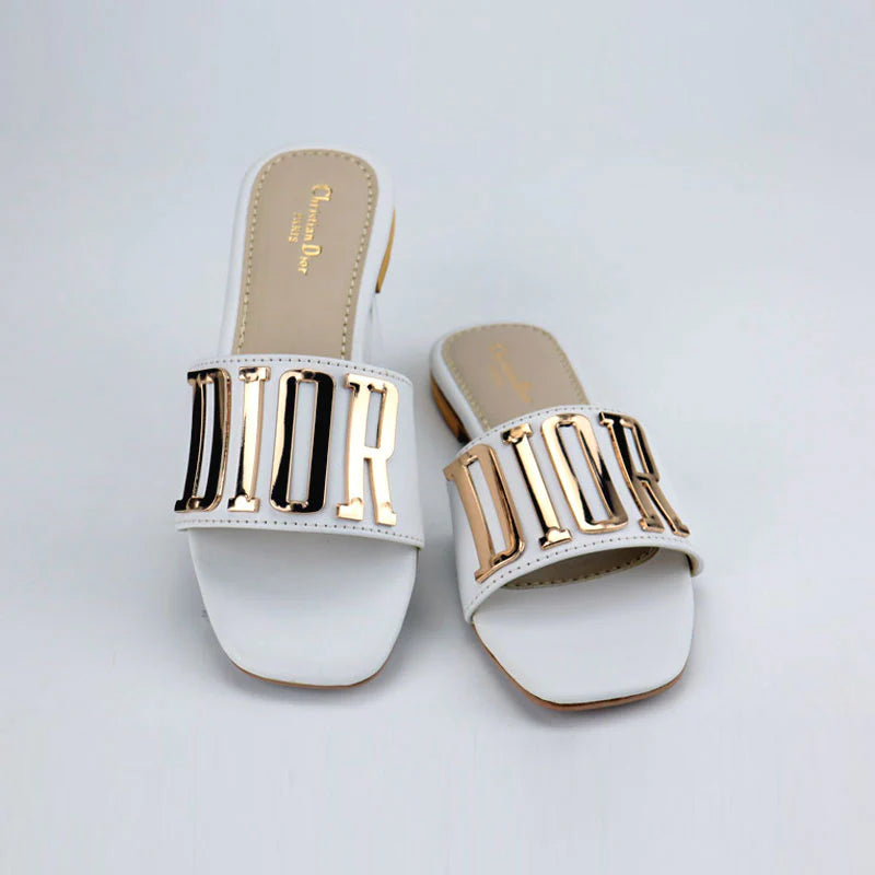 Designer Gold Logo Slides For Women- 1024